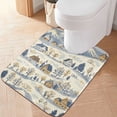 thumbnail image 2 of Yayeee Bath Rugs for Bathroom Floor Set of 2 Non Slip Fluffy Soft Absorbent Mat, Snowy Mountains, 2 of 7