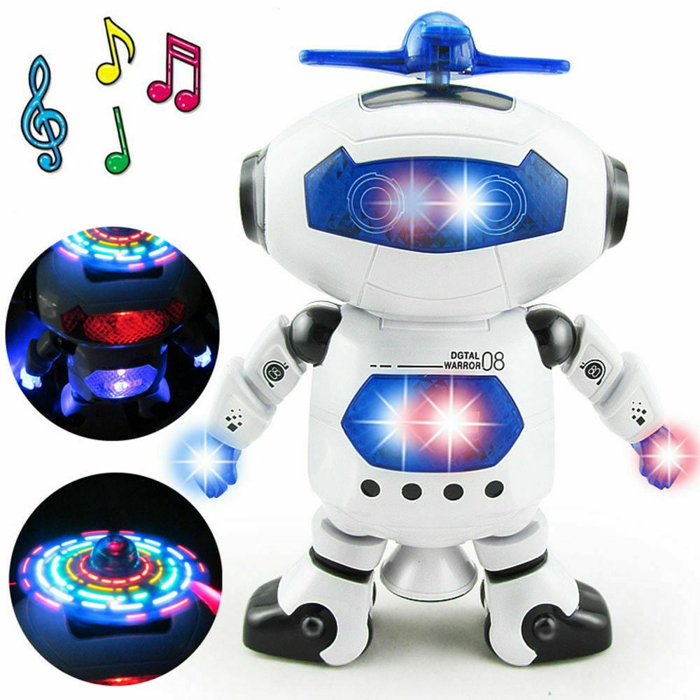 Dancing Robot Toys For Boys Kids Toddler Musical Light Toy Birthday Xmas Gift 