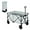 Gray, variant on S AFSTAR Folding Wagon Cart, Collapsible Garden Wagon w/Adjustable Handle & Universal Wheels, Heavy Duty Folding Utility Cart for Agricultural Material Toy Grocery, Load Capacity up to 180Lbs (Gray)