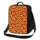 thumbnail image 1 of Fotbe Sunflowers On Red Lonchera Bolsa de Almuerzo para Hombres y Mujeres, Lonchera de Gran Capacidad, Bolsa de Almuerzo Reutilizable, Bolsa Térmica Aislante, 1 of 7