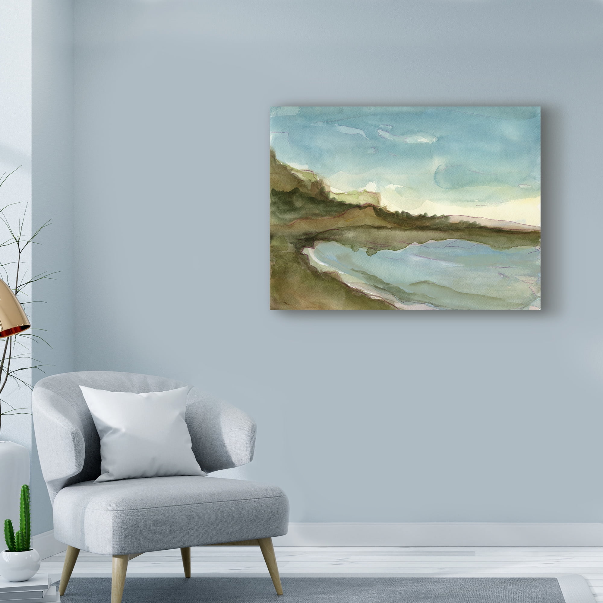 Trademark Fine Art 'Plein Air Landscape III' Canvas Art by Ethan Harper