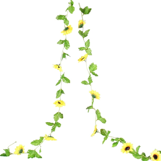 Corona de flores amarillas y girasoles Corona decorativa para bodas Arco decorativo para bodas