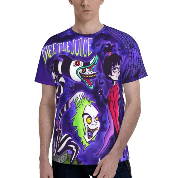 Unisex 3D Print Beetlejuice T Shirts Graphic Design Casual Summer Short Sleeve Fashion Tees Shirt for Men Women