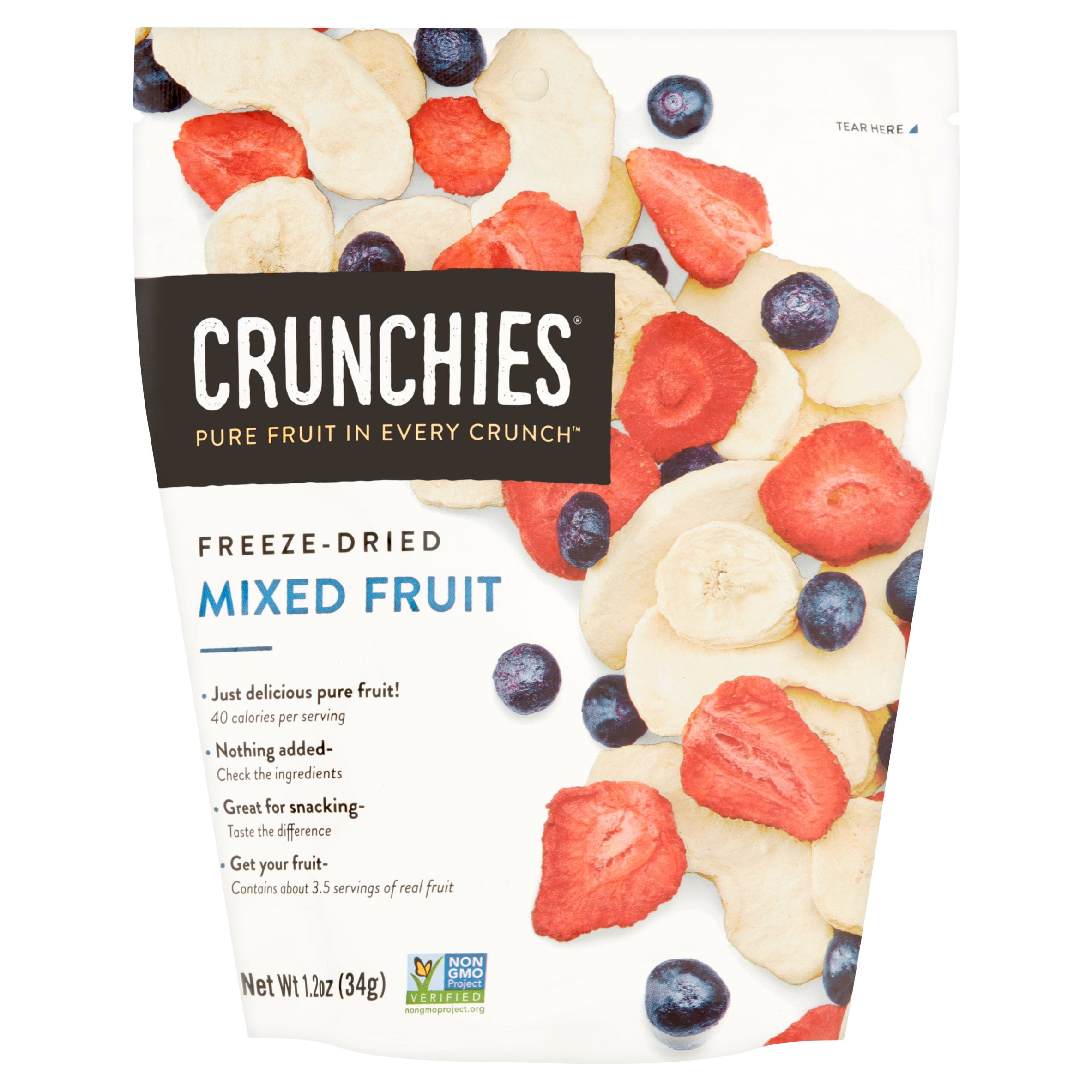Crunchies FreezeDried Mixed Fruit, 1.2 Oz.