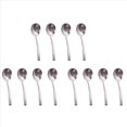 thumbnail image 1 of Cuchara para Servir Grande, Juego de 12 Cucharas para Servir Grandes de Acero Inoxidable, Acabado de Espejo para un Elegante Buffet, Banquete, Fiesta, Vacaciones, 1 of 5