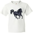 thumbnail image 3 of Inktastic Beautiful Galloping Black Horse Youth T-Shirt, 3 of 5