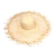 thumbnail image 2 of Ludlz Woman Girl Handmade Outdoor Travel Wide Brim Beach Sun Protection Hat Straw Cap, 2 of 7