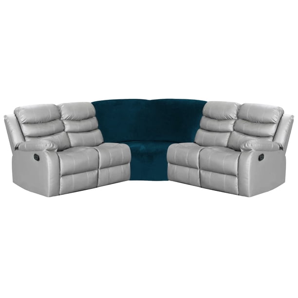 Funda para Asiento en Forma de Cuña en Esquina ULTICOR para Sofá en L Color Azul Profundo