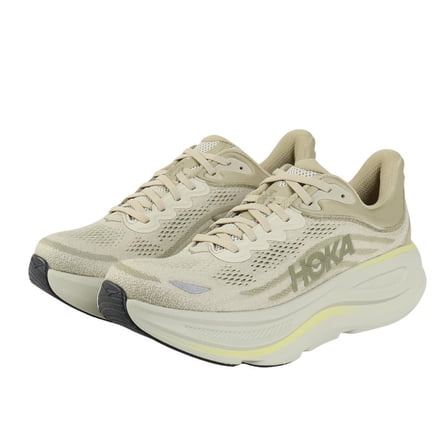 HOKA Bondi 9 Mens Shoes Size 8.5, Color: Grassland/Oyster