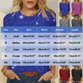 thumbnail image 6 of UVEASISHA 3/4 Length Sleeve Womens Tunic Blouse Casual Sequin Sparkly Tee Tops Trendy Party Clubwear Tops Black M, 6 of 6