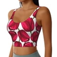 thumbnail image 2 of Naloa Tulips Flowers Sports Bras for Women, High Support Bra with Removable Pads, Comfortable - Small, 2 of 9