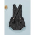 thumbnail image 4 of Kiapeise Baby Boys Girls Sleeveless Romper, Cute Solid Color Backless Strap Bodysuit One Piece Outfit, 4 of 9