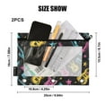 thumbnail image 3 of Neon Guitar Star 2 Pack Pencil Pouch for 3 Ring Binder Smooth Zipper Folders with Pockets Clear Window Pencil Case, 3 of 6
