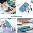 thumbnail image 4 of Lorture Shark Polyester Pencil Cases with Compartments, Blue, 1 Count, 4 of 6