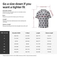 thumbnail image 7 of Fotbe Polka Dot Christmas Dog print Short Sleeve Button Down Shirts for Men Casual Summer Beach Wrinkle Free Shirt-Small, 7 of 7