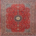 thumbnail image 1 of Ahgly Company Machine Washable Indoor Square Traditional Rosy Pink Area Rugs, 8' Square, 1 of 7