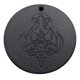 thumbnail image 4 of Collar de piedra volcánica, cuerda de cáñamo de forma redonda negra, colgante de piedra volcánica de gran energía para adultos, hombres y mujeres, 4 of 8