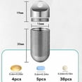 thumbnail image 4 of 1pc Titanium Keychain Pill Case, Waterproof Small Pill Holder for Pills, Travel Pill Container for Purse, 4 of 10