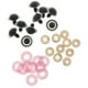 thumbnail image 5 of Ojos de seguridad, ojos de plástico, ojos de muñeca de juguete para producción de bricolaje de muñecas de juguete. Rosado, 5 of 9