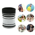 thumbnail image 6 of Unique Bargains 1 Pc Close-fitting Wristbands Perspiration-wicking Sports Wristband Sport Black White, 6 of 6