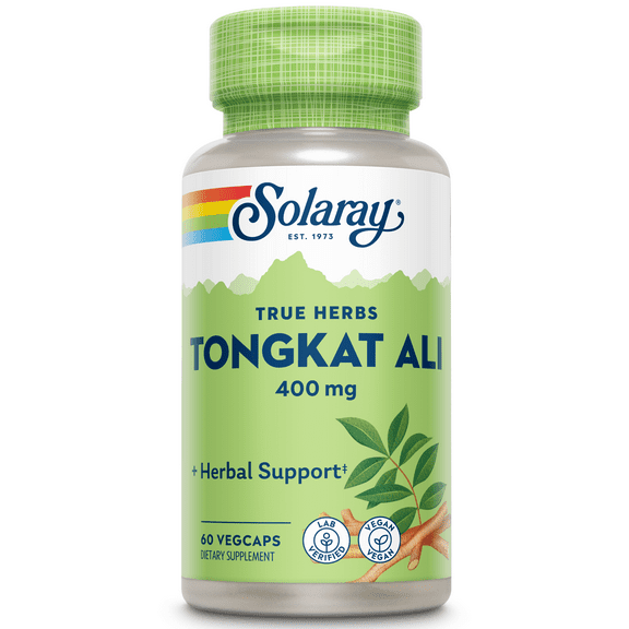 Solaray Tongkat Ali Root 400mg | Traditional Support for Healthy Male Libido, Energy & Performance | 60 VegCaps