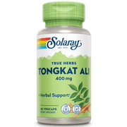Solaray Tongkat Ali Root 400mg | Traditional Support for Healthy Male Libido, Energy & Performance | 60 VegCaps