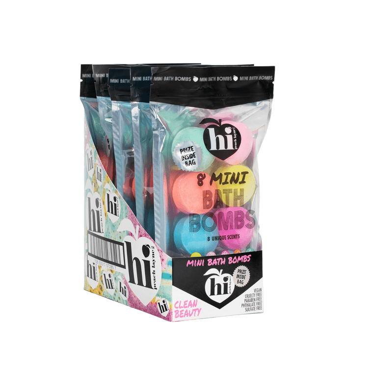 leiri hygge store BALLOON BOMB 未使用新品 Hi Peach Layne Mini Bath Bomb Bag, 8 Assorted Scents with Surprise