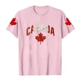 thumbnail image 4 of Wang6 Womens Short Sleeve Plus Size Tshirts Casual Canada Printed Graphic Tees Shirts Summer Crew Neck Loose Fit Tops Pink XXXL, 4 of 4