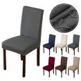 thumbnail image 1 of (4 Pieces,Gray)-LChair Slipcovers Dining Chair Slipcovers Stretch Chair Cover Universal Washable Removable Slipcover for Dining Room Office Hotel Wedding, 1 of 5