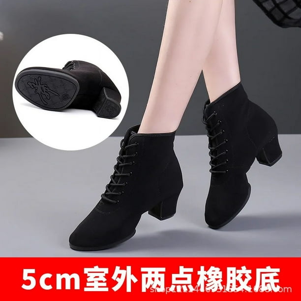 XIHAHA Otoño Invierno alta ayuda zapatos de baile para mujer señoras Salsa Tango salón fiesta chica sandalias mujer Jazz zapatillas zapatos de boda