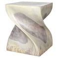 thumbnail image 2 of Home Square 20x16" Traditional Wood Big Twist End Table in Gray - Set of 2, 2 of 6