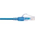 thumbnail image 3 of Monoprice Cat6A Ethernet Network Patch Cable - 25 Feet - Blue | 5-Pack, 10G - SlimRun Series, 3 of 4