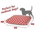 thumbnail image 3 of Majestic Pet | Links Rectangle Pet Bed For Dogs, Removable Cover, Red, Medium, 3 of 6