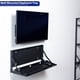 thumbnail image 2 of Soporte de pared para teclado VIVO, abatible, 60 x 20 cm, color negro, 2 of 9