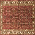 thumbnail image 1 of Ahgly Company Indoor Square Persian Brown Traditional Area Rugs, 5' Square, 1 of 4