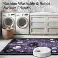 thumbnail image 5 of ODIKA 2'x3' Machine Washable Non-Slip Area Rug, Haunted Manor Eerie Occult Dark Magic High Traffic Rug, Purple, 38137, 5 of 7