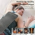 thumbnail image 4 of 6 Level Adjustable Electric Heating Pad For Shoulder Neck Back Spine Leg Pain Relief Winter Warmer Heating Pad Heat Blanket, 4 of 5