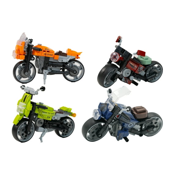 Project-D Famous Car Motorcycles Building Block