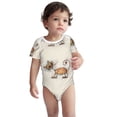 thumbnail image 3 of Balery Brown Cat Cartoon Pattern Baby Climbing Clothes Infant Bodysuit Cute Infant Bodysuit Baby Romper-12 Months, 3 of 7