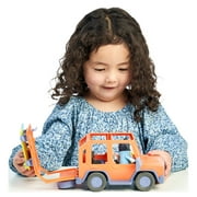 Bluey, 4-Wheel-Drive Family Vehicle, with 1 Figure and 2 Surfboards, Toddler Toy