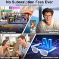 thumbnail image 3 of Smart Glasses(Camera/ Audio Only Versions)- AI Real-Time Translation (110+ Languages), HD Video Recording, AI Voice Control, Calling And Hifi Music - Sports Glasses for, Skiing,, 3 of 11