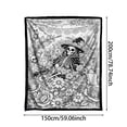 thumbnail image 3 of Halloween DIY Coloring Throw Blanket Ultra Soft Lightweight Plush for Bedtime Couch Snuggling, White, 3 of 7