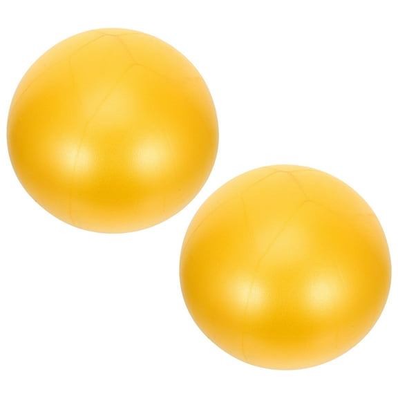 Luxshiny 2Pcs Fitness Ball PVC Orange for Yoga Strengthening and Balance Training