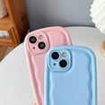 thumbnail image 4 of Oval Shape Solid Color Protection Soft Compatible with iPhone Case (M White,iPhone 12 Pro), 4 of 13