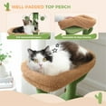thumbnail image 5 of Pefilos 42" Cactus Cat Trees Towers for Indoor Cats with Scratching Mat and Posts, Cat Condo, Cat Tree House for Kitten, Green, 5 of 9