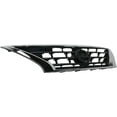 thumbnail image 5 of CAPA For 15-19 Versa Sedan Front Face Bar Grille Assembly Black w/Chrome Frame, 5 of 5