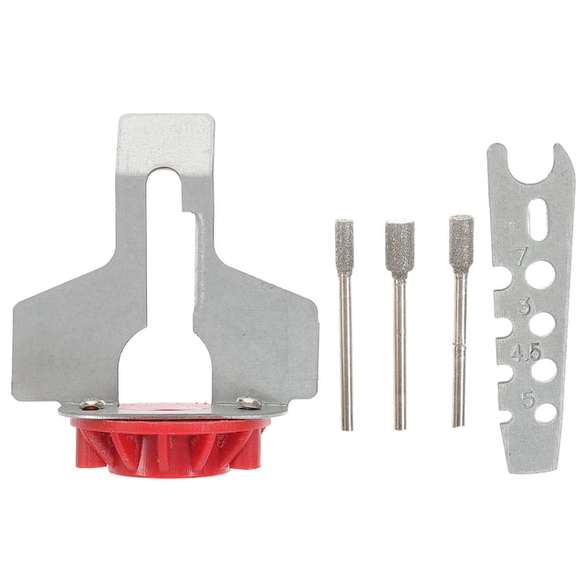 Woeilo 1 Set Chainsaw Sharpening Attachment Kit Sharpening Wheel Chainsaw File Adapter
