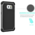thumbnail image 3 of Galaxy S6 Case, Samsung Galaxy S6 Case, [Black] Rugged Rubber Plastic Impact Defender Slim Hard Case Cover Shell For Samsung Galaxy S6 S VI G9200 GS6 All Carriers, 3 of 4