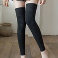 thumbnail image 5 of ievspot 1 Pair Velvet Knee Socks Warmth Protection Thick Autumn Lady Over-the-Knee Sleeves for Cold Winter, 5 of 8