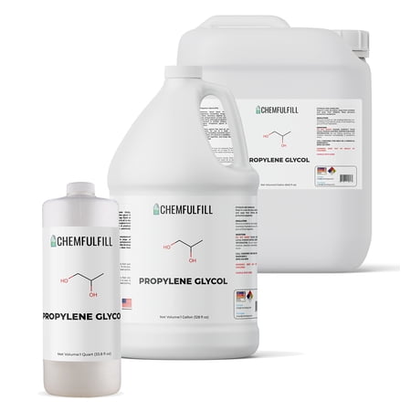 Chemfulfill Propylene Glycol - High Purity Industrial PG (Propane-1,2-diol) (Half-Pint (8 fl oz))